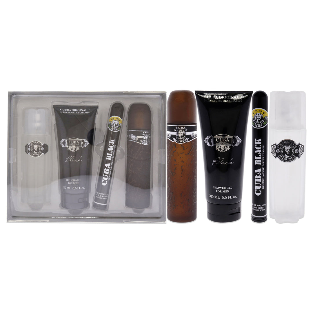 Cuba Black 4 Pc Gift Set 4 Pc Gift Set Image 1