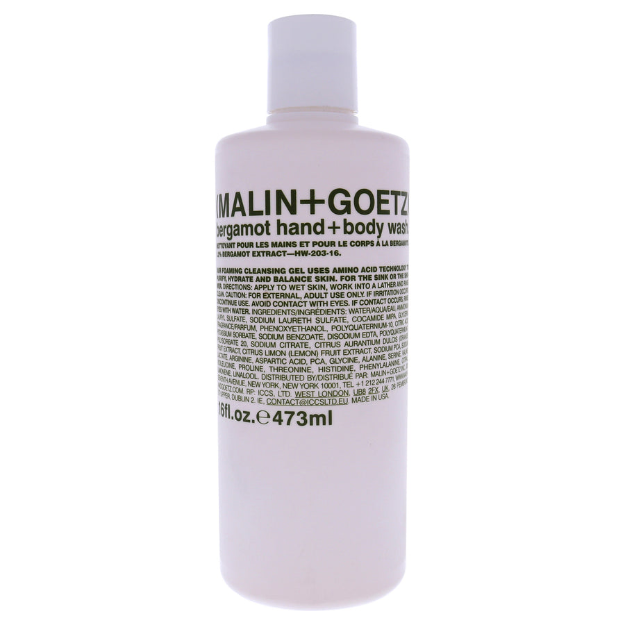 Malin + Goetz Unisex BATHBODY Bergamot Hand and Body Wash 16 oz Image 1