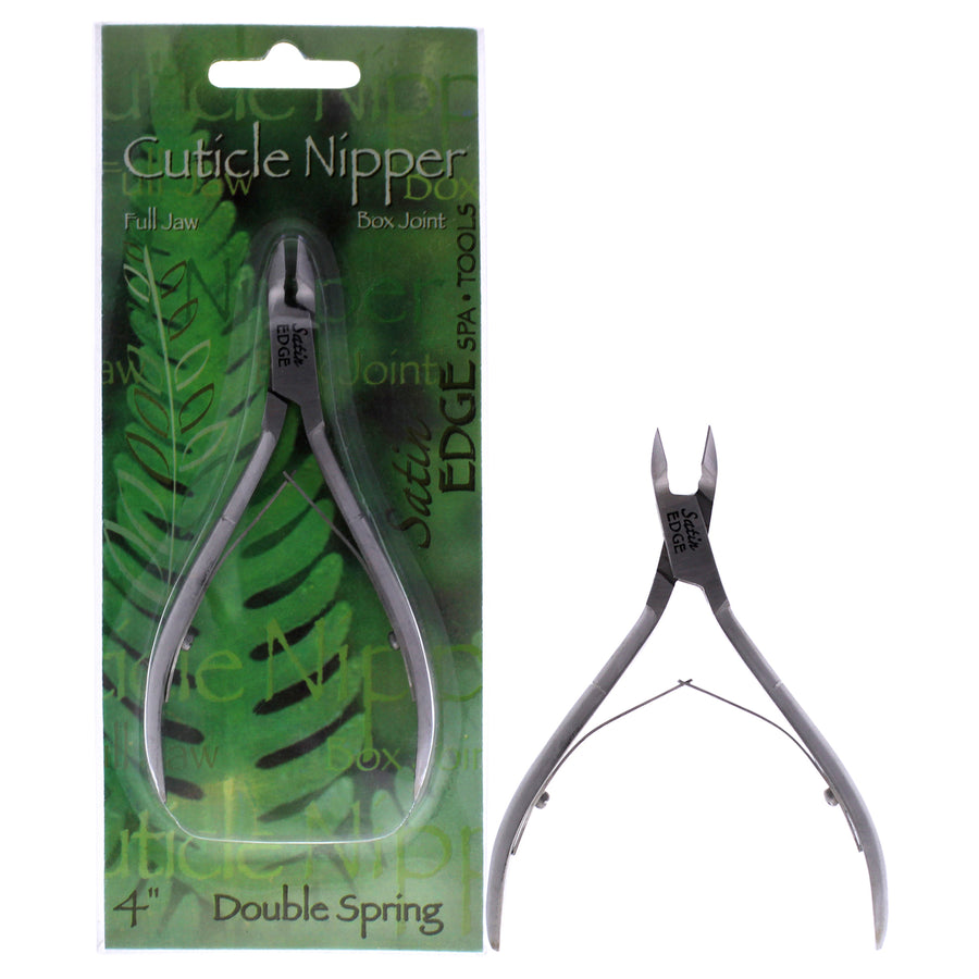 Satin Edge Cuticle Nipper Double Spring - Full Jaw 4 Inch Image 1
