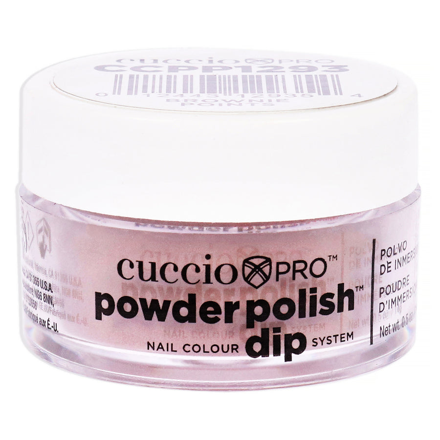 Cuccio Colour Pro Powder Polish Nail Colour Dip System - Brownie Points Nail Powder 0.5 oz Image 1