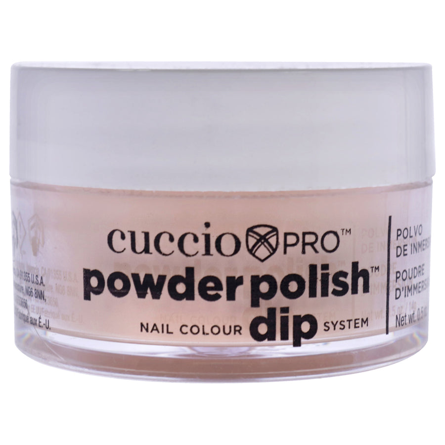 Cuccio Pro Pro Powder Polish Nail Colour Dip System - Flattering Peach Nail Powder 0.5 oz Image 1