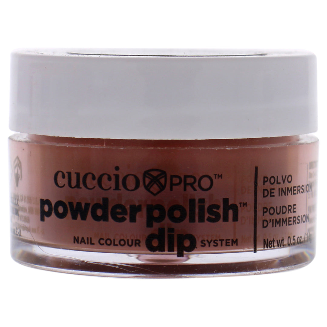 Cuccio Colour Pro Powder Polish Nail Colour Dip System - Brick Orange Nail Powder 0.5 oz Image 1