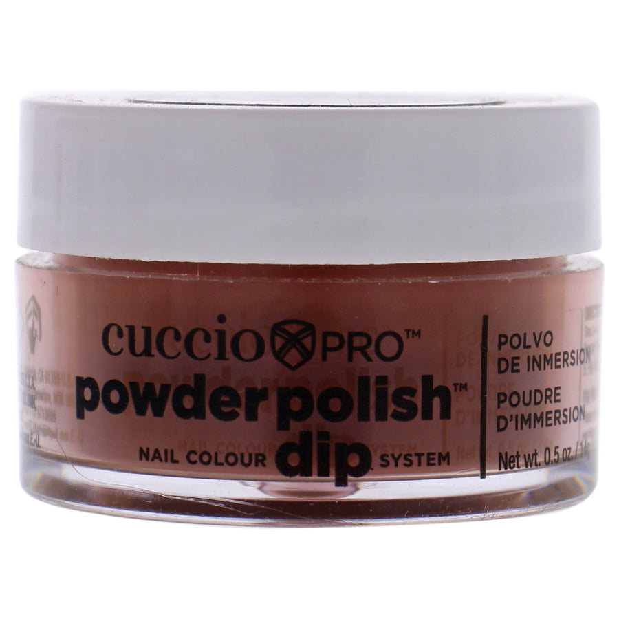 Cuccio Colour Pro Powder Polish Nail Colour Dip System - Brick Orange Nail Powder 0.5 oz Image 1
