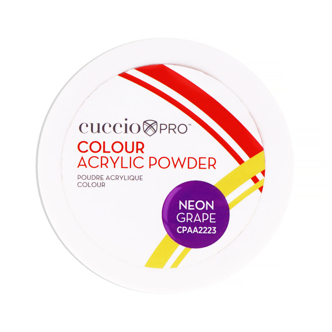 Cuccio PRO Colour Acrylic Powder - Neon Grape 1.6 oz Image 1