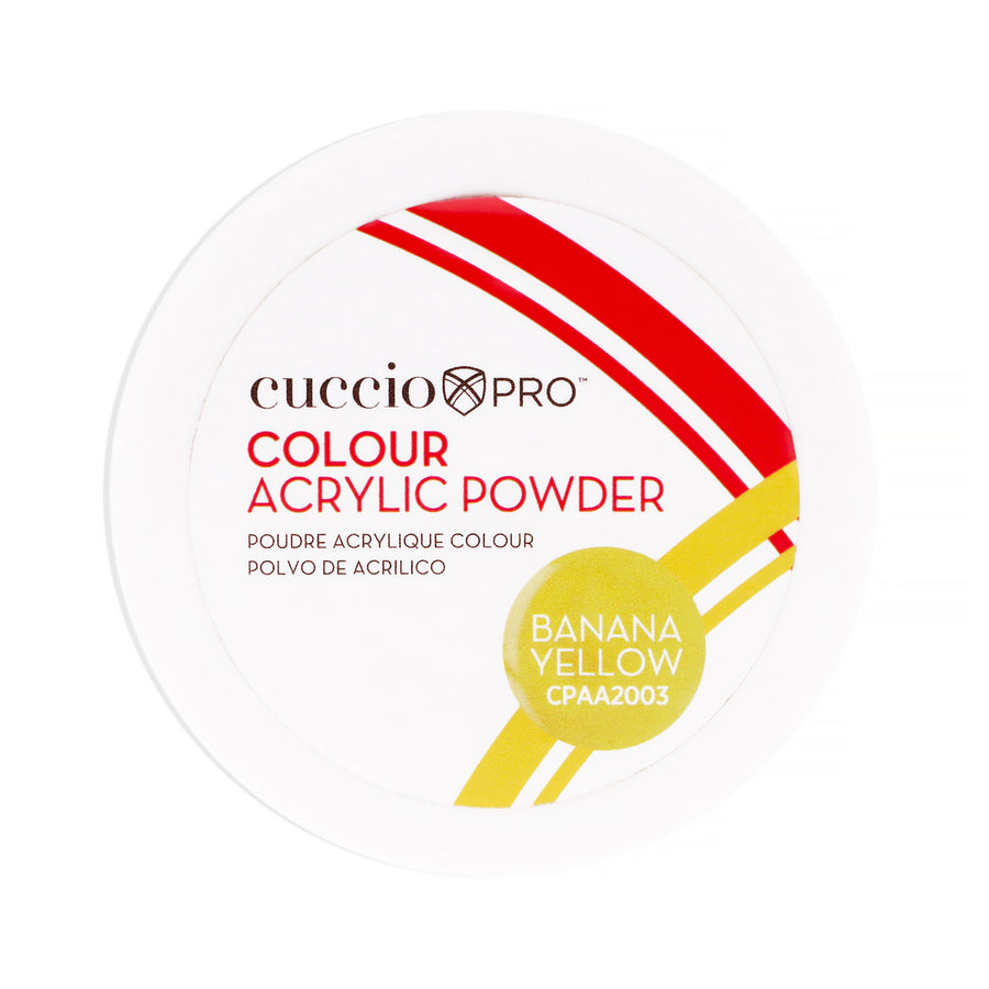 Cuccio PRO Colour Acrylic Powder - Banana Yellow 1.6 oz Image 1