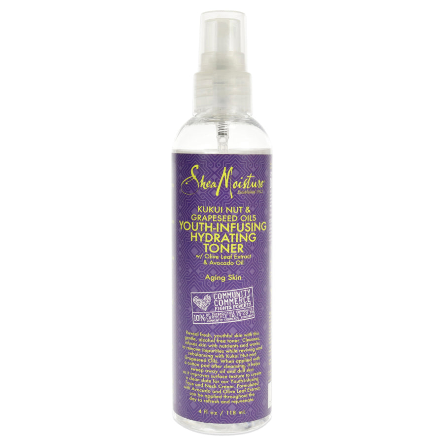 Shea Moisture Kukui Nut and Grapeseed Oils Youth-Infusing Hydrating Toner 4 oz Image 1