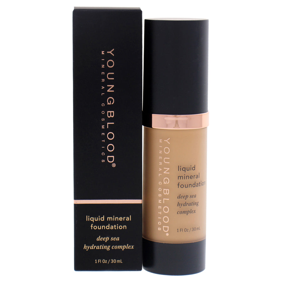 Youngblood Liquid Mineral Foundation - Golden Tan 1 oz Image 1