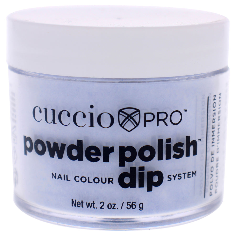Cuccio Colour Pro Powder Polish Nail Colour Dip System - Baby Blue Glitter Nail Powder 1.6 oz Image 1