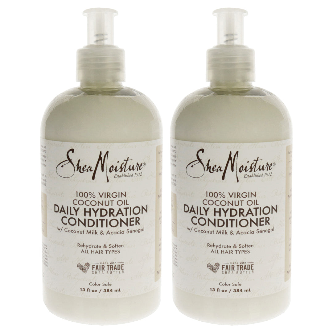 Shea Moisture 100% Virgin Coconut Oil Daily Hydration Conditioner - Pack of 2 Conditioner 13 oz Image 1