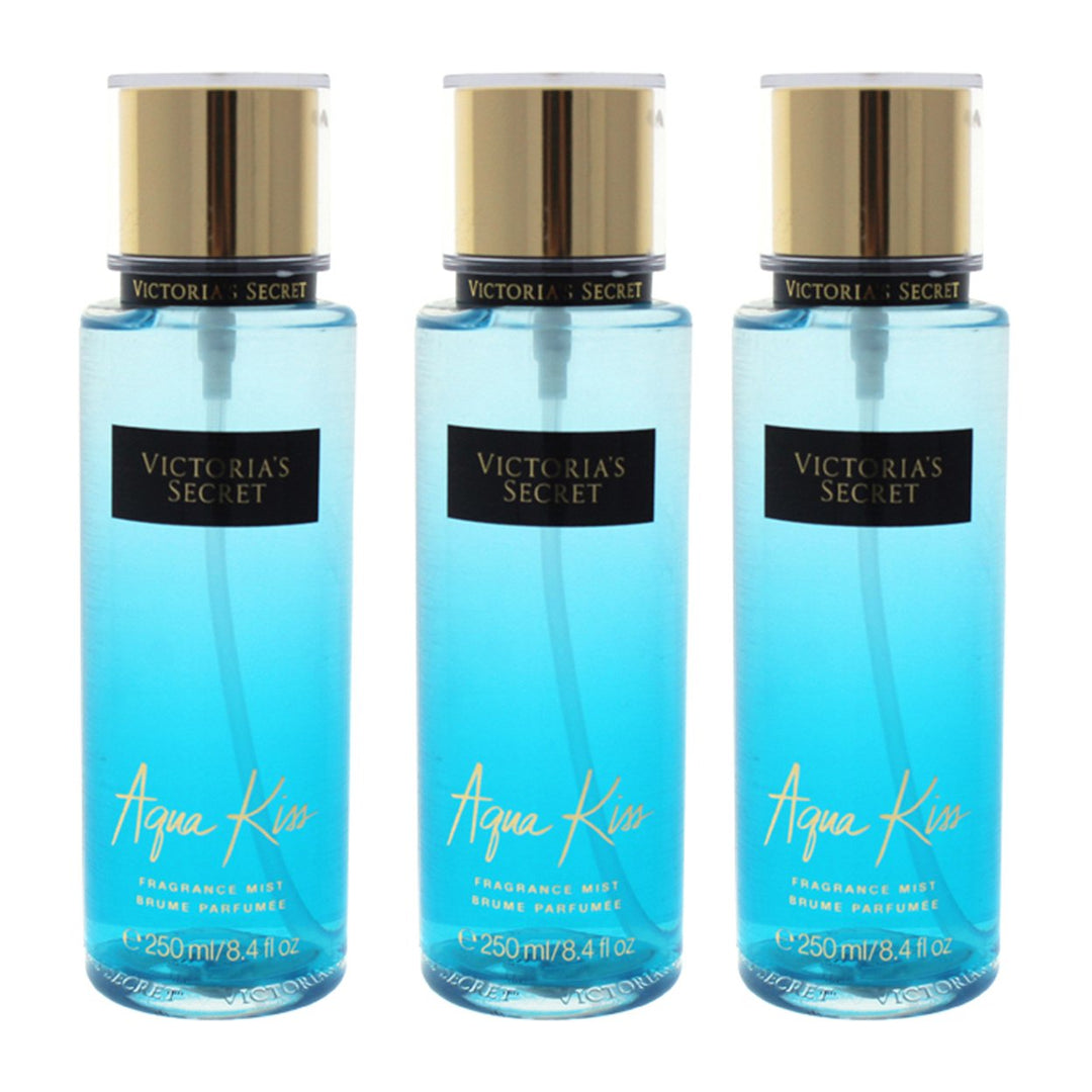 Victorias Secret Aqua Kiss - Pack of 3 Fragrance Mist 8.4 oz Image 1