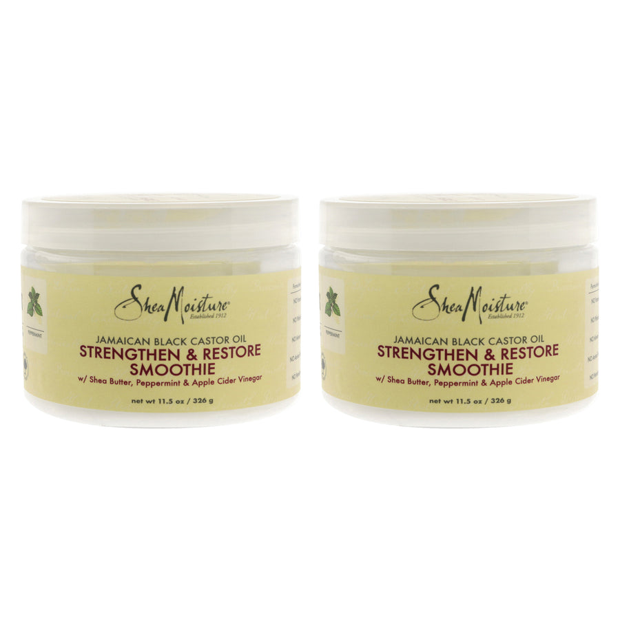 Shea Moisture Jamaican Black Castor Oil Strengthen and Restore Smoothie Cream - Pack of 2 Cream 12 oz Image 1