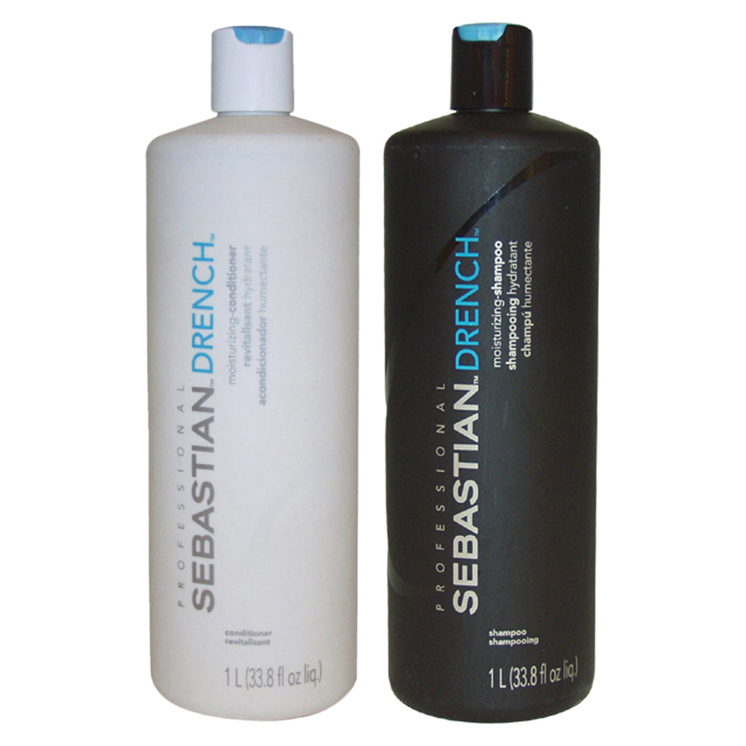 Sebastian Drench Moisturizing Shampoo 33.8oz Shampoo33.8oz Conditioner 2 Pc Kit Image 1