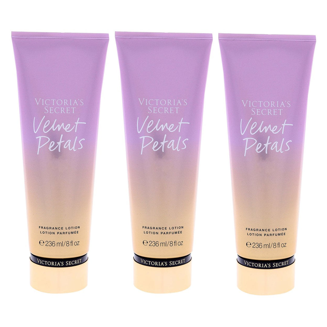 Victorias Secret Velvet Petals Fragrance Lotion - Pack of 3 Body Lotion 8 oz Image 1