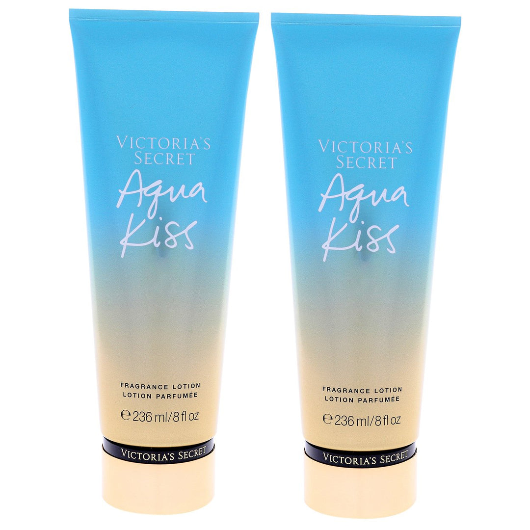 Victorias Secret Aqua Kiss Fragrance Lotion - Pack of 2 Body Lotion 8 oz Image 1