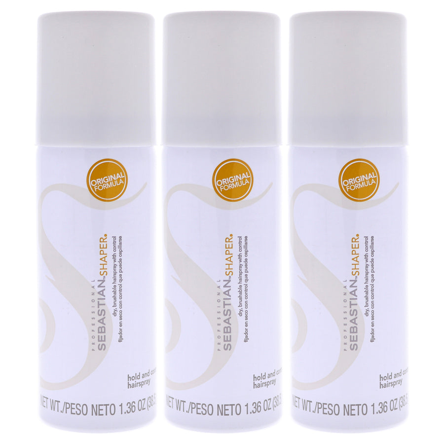 Sebastian Shaper Hairspray Regular - Travel Size - Pack of 3 Hair Spray 1.36 oz Image 1