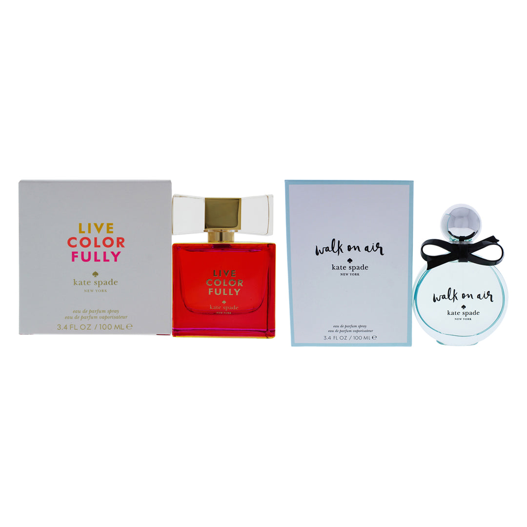 Kate Spade Walk on Air and Live Colorfully Kit 3.4oz EDP Spray 2 Pc Kit Image 1