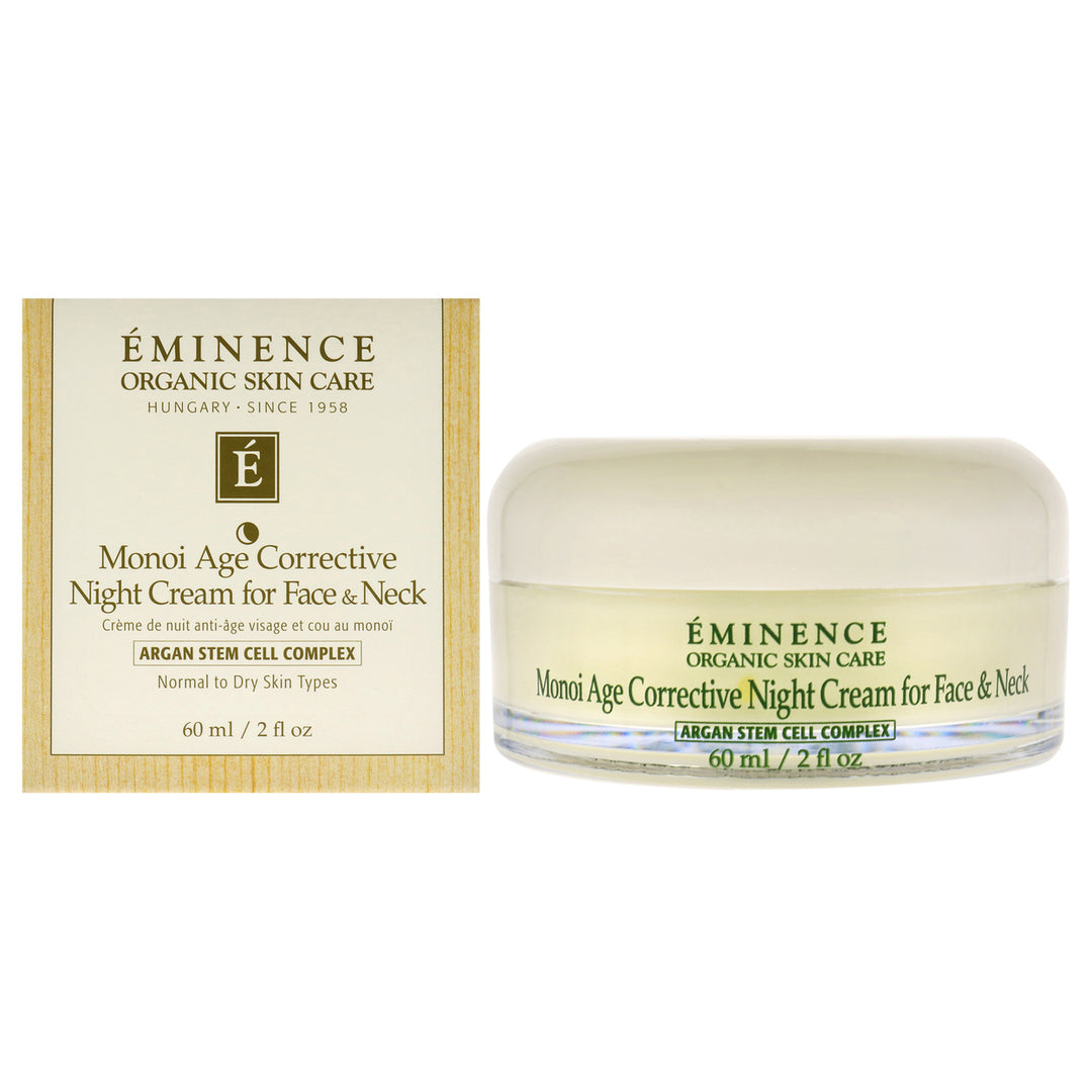 Eminence Unisex SKINCARE Monoi Age Corrective Night Cream for Face and Neck 2 oz Image 1