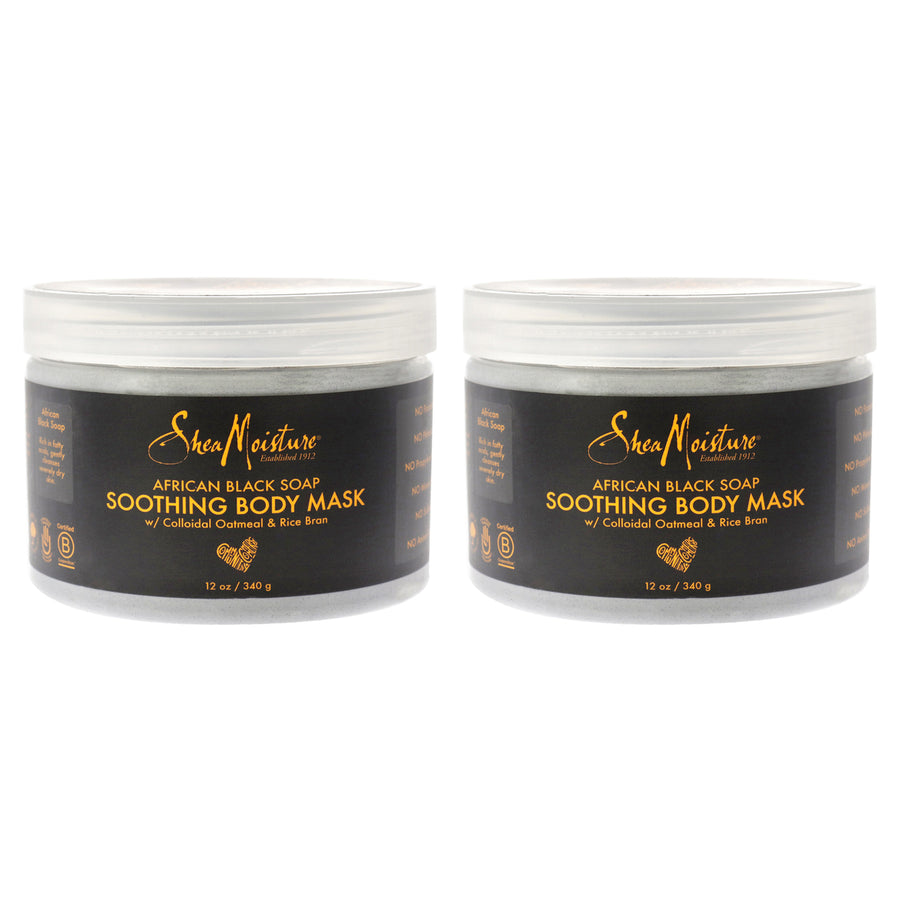 Shea Moisture African Black Soap Soothing Body Mask - Pack of 2 12 oz Image 1