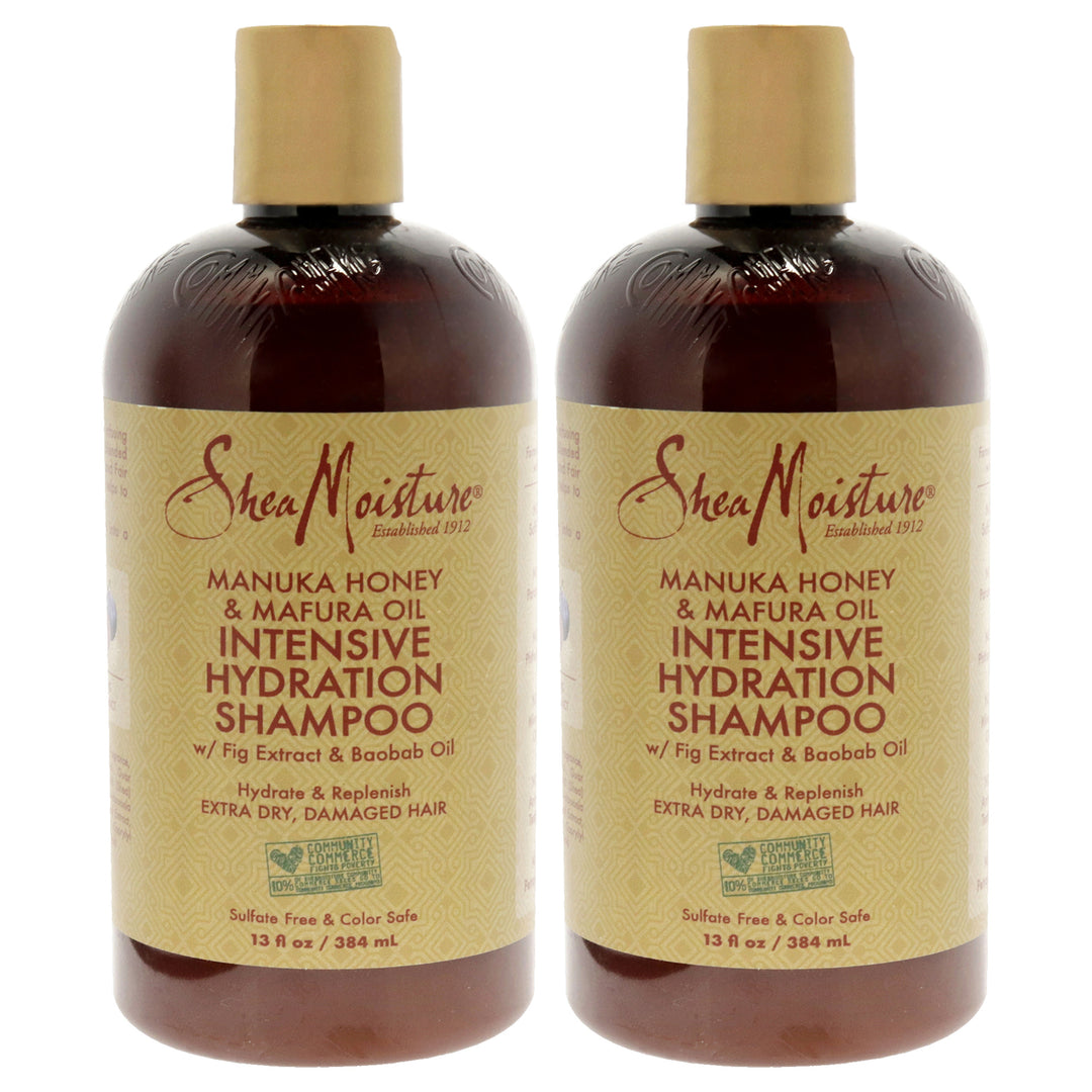 Shea Moisture Manuka Honey and Mafura Oil Intensive Hydration Shampoo - Pack of 2 Shampoo 13 oz Image 1