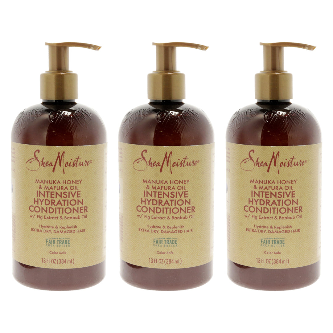 Shea Moisture Manuka Honey Mafura Oil Intensive Hydration Conditioner - Pack of 3 Conditioner 13 oz Image 1