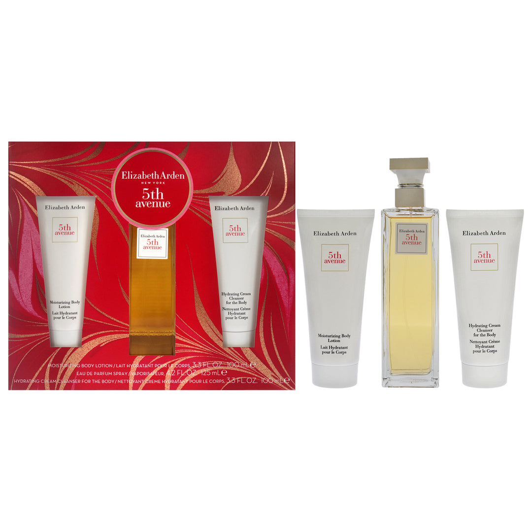 Elizabeth Arden 5th Avenue 4.2oz EDP Spray 3.3oz Moisturizing Body Lotion 3.3oz Hydrating Cream Cleanser For The Body 3 Image 1