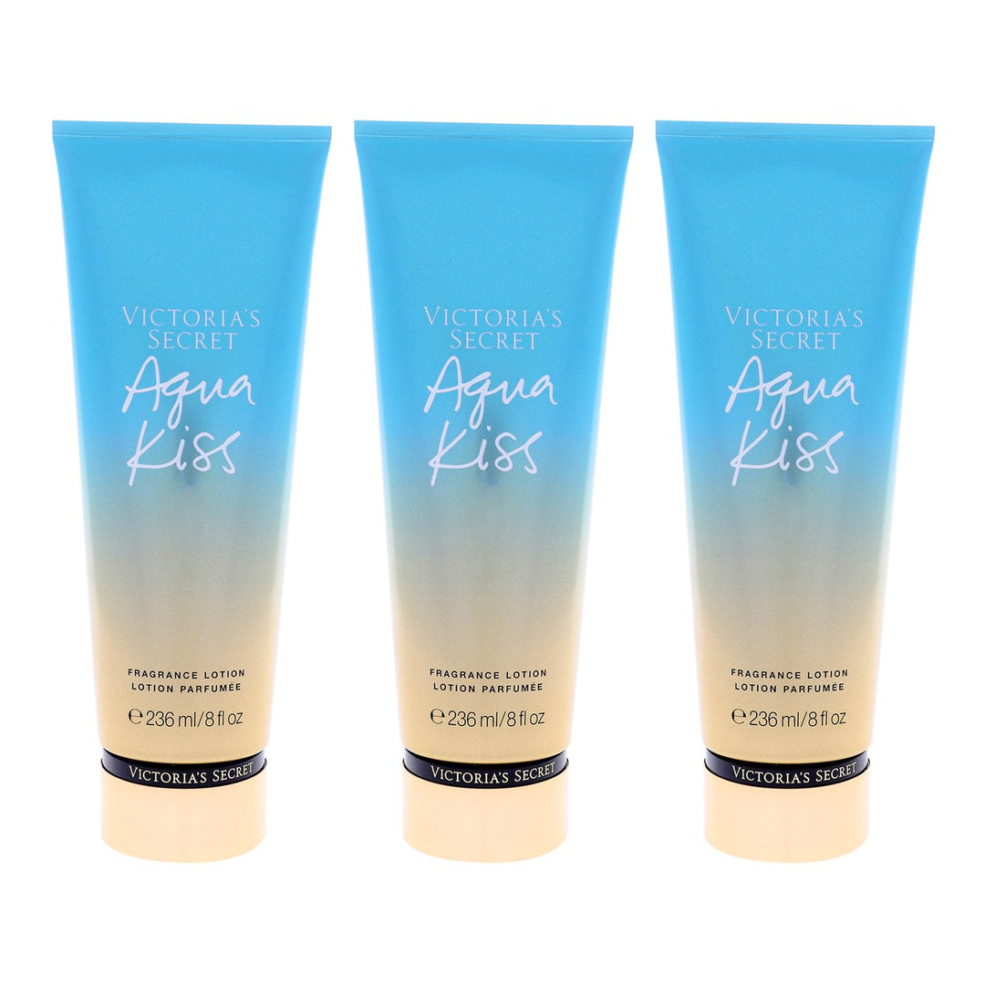 Victorias Secret Aqua Kiss Fragrance Lotion - Pack of 3 Body Lotion 8 oz Image 1