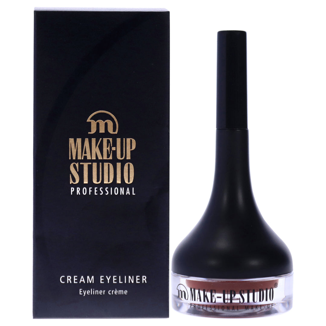 Make-Up Studio Cream Eyeliner with Brush - Brown 0.07 oz Image 1