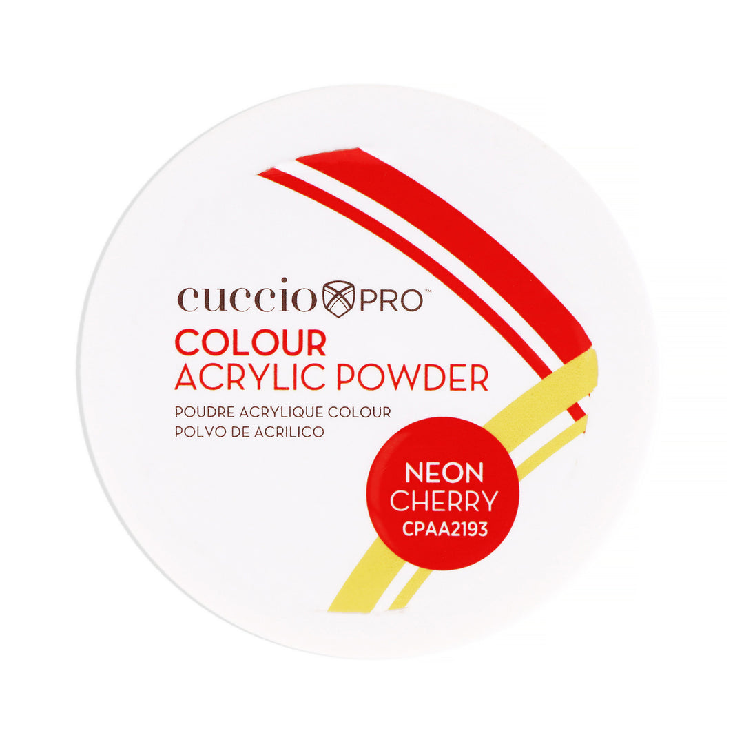 Cuccio PRO Colour Acrylic Powder - Neon Cherry 1.6 oz Image 1