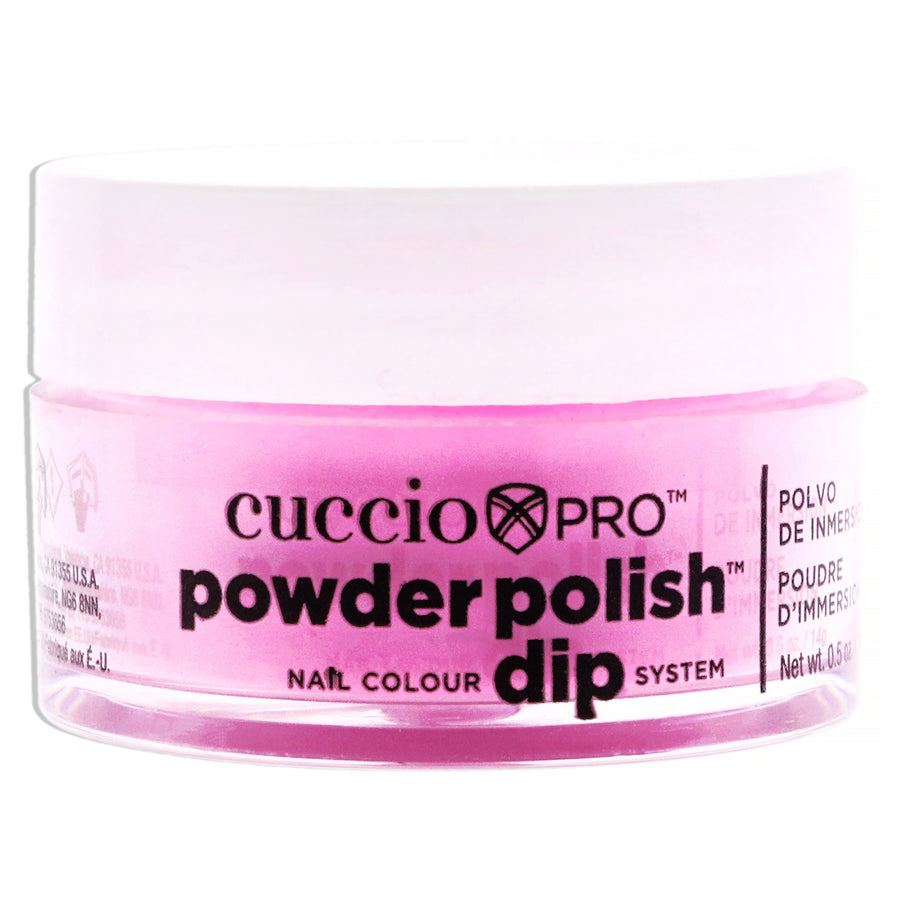 Cuccio Colour Pro Powder Polish Nail Colour Dip System - Neon Pink Nail Powder 0.5 oz Image 1