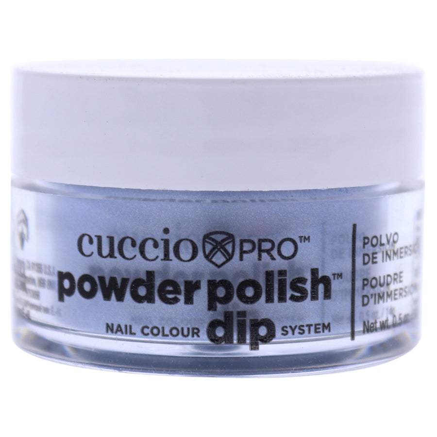 Cuccio Colour Pro Powder Polish Nail Colour Dip System - Blue with Blue Mica Nail Powder 0.5 oz Image 1