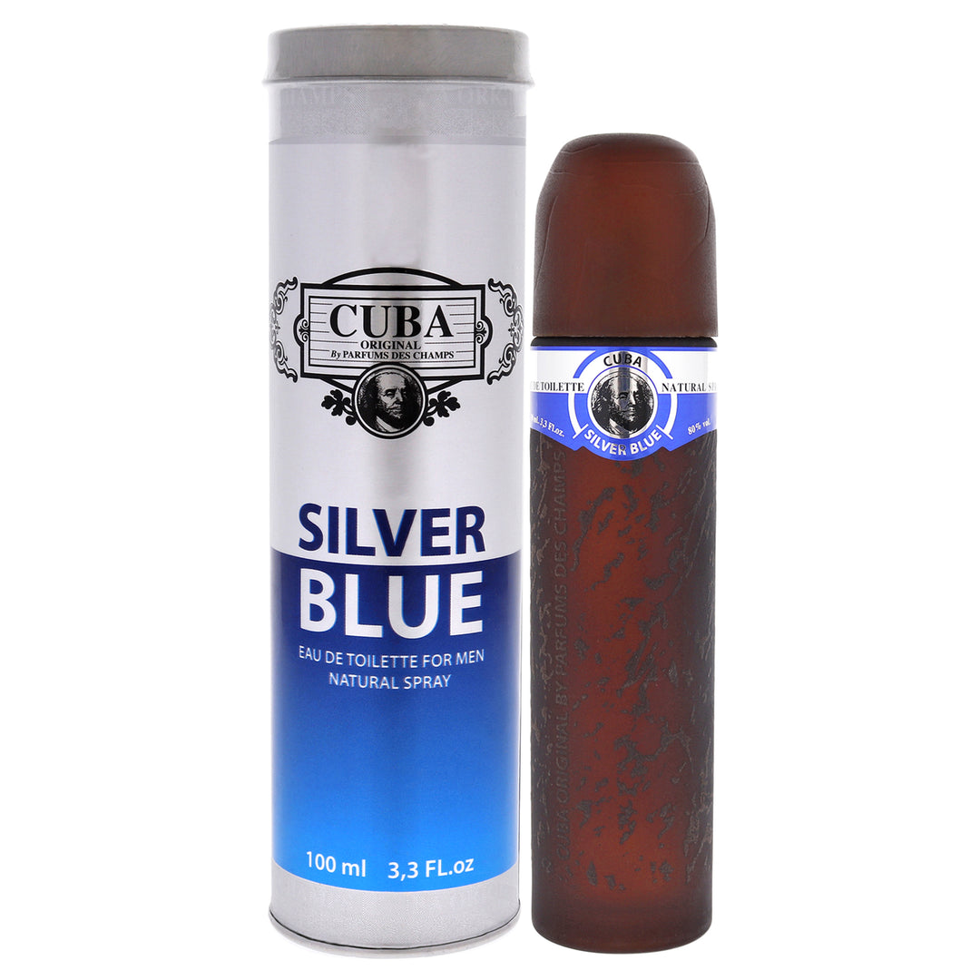 Cuba Men RETAIL Cuba Silver Blue 3.3 oz Image 1