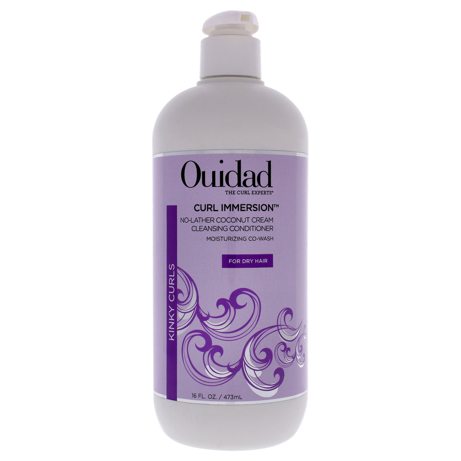 Ouidad Curl Immersion No-Lather Coconut Cream Cleansing Conditioner Conditioner 16 oz Image 1