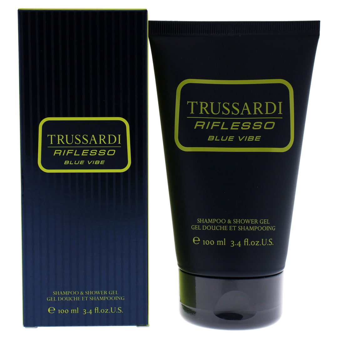 Trussardi Riflesso Blue Vibe Shampoo and Shower Gel 3.4 oz Image 1