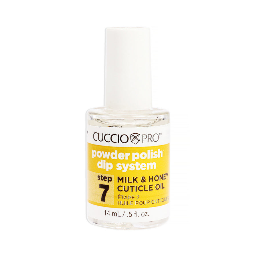 Cuccio Colour Pro Powder Polish Dip System Milk and Honey Cuticle Oil - Step 7 Nail Polish 0.5 oz Image 1