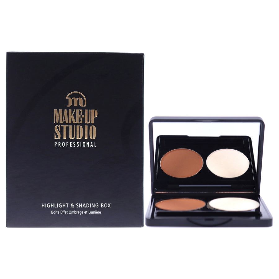 Make-Up Studio Shading and Highlight Box - Neutral Brown-White Highlighter 2 x 0.11 oz Image 1