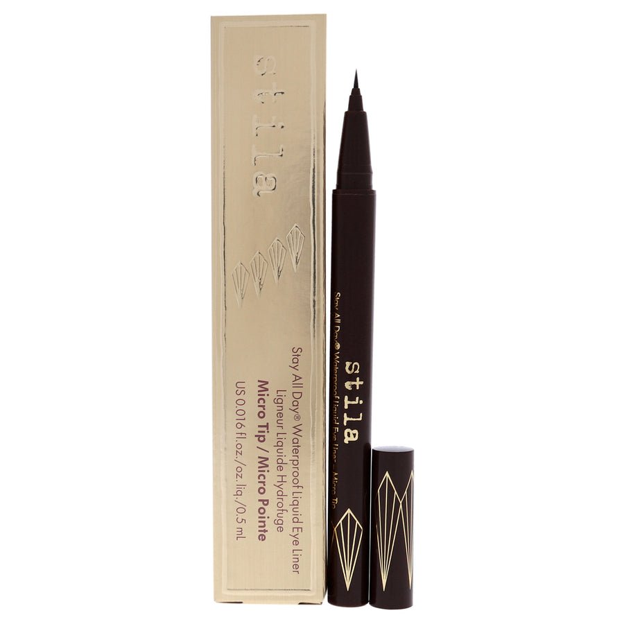 Stila Stay All Day Waterproof Liquid Eye Liner - Micro Tip-Dark Brown Eyeliner 0.016 oz Image 1