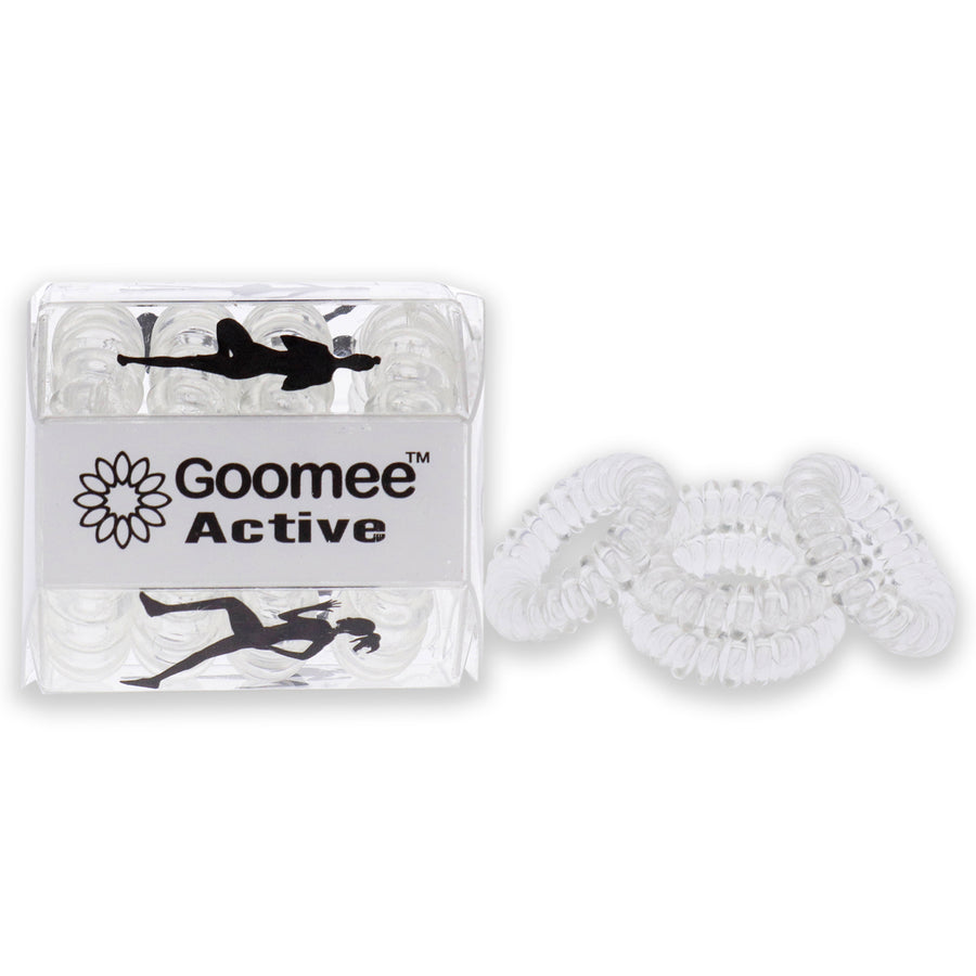 Goomee Active The Markless Hair Loop Set - Clear In The Clear Hair Tie 4 Pc Image 1
