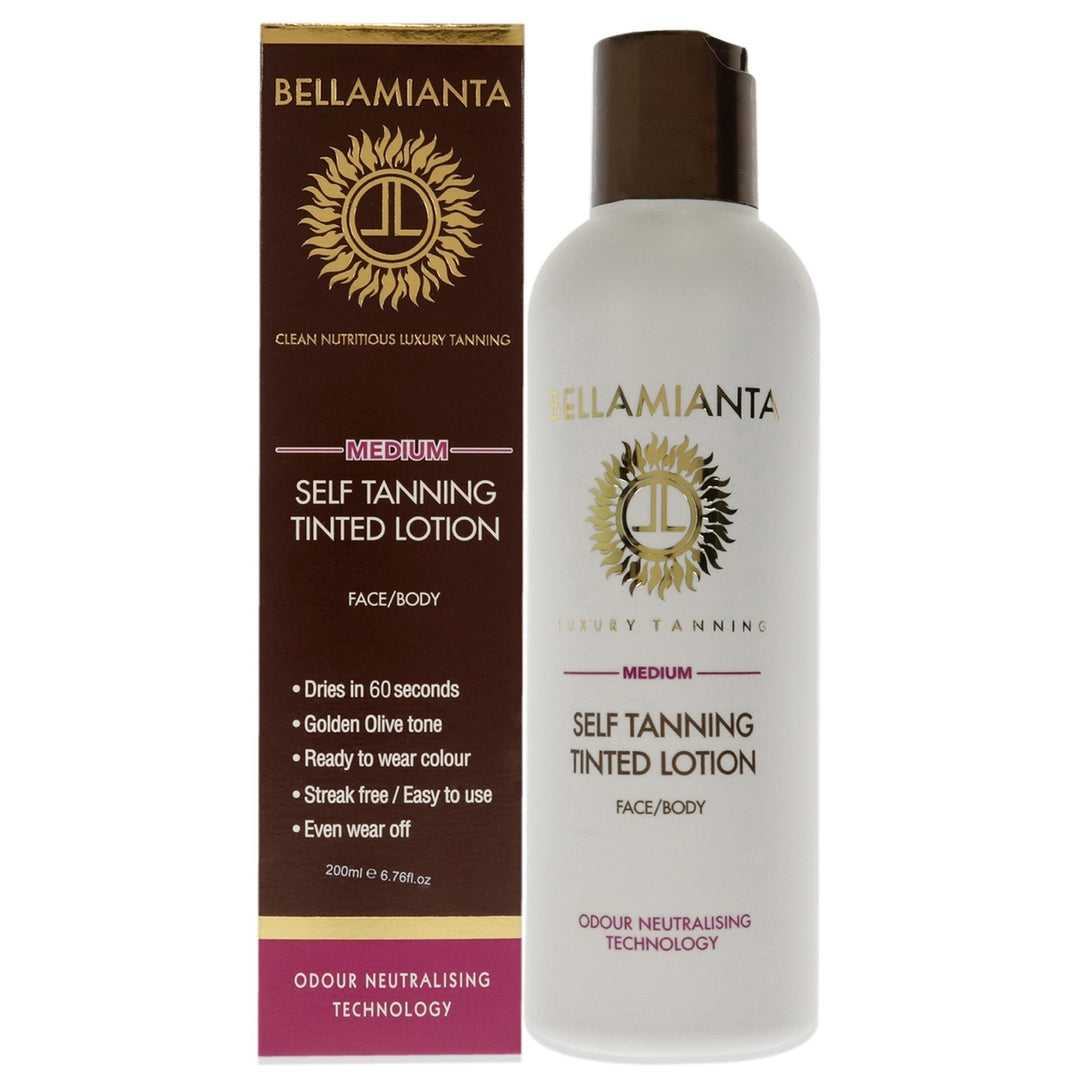 Bellamianta Self-Tanning Tinted Lotion - Medium Bronzer 6.76 oz Image 1