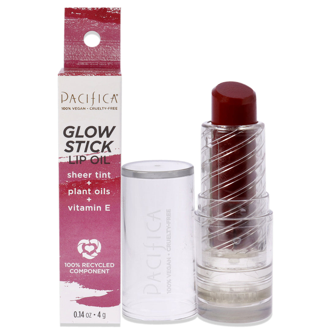 Pacifica Glow Stick Lip Oil - Crimson Crush 0.14 oz Image 1