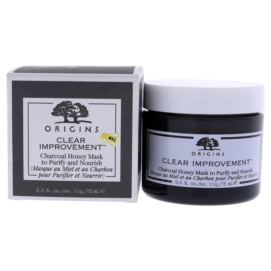 Origins Clear Improvement Charcoal Honey Mask to Purify and Nourish Mask 2.5 oz Image 1