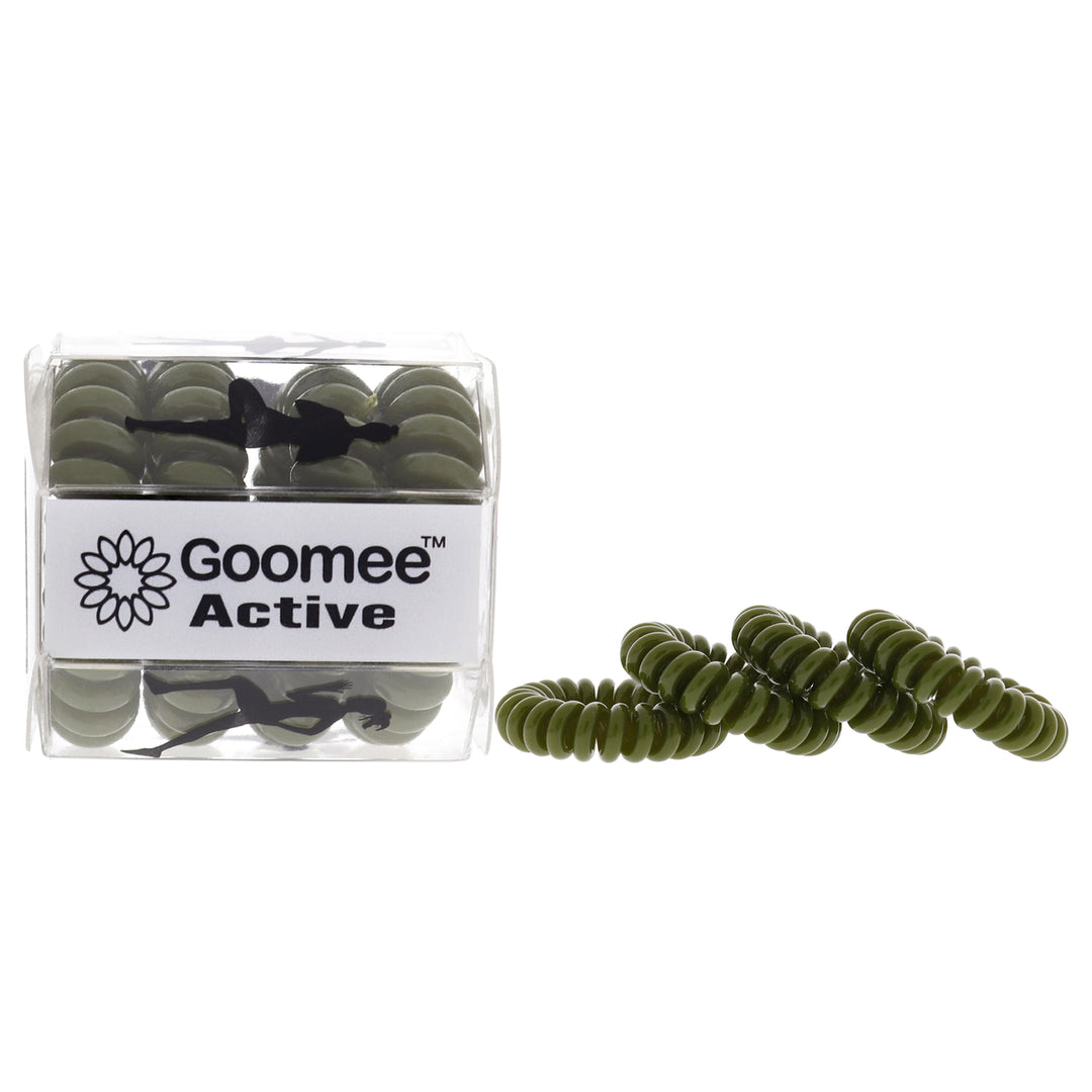 Goomee Active The Markless Hair Loop Set - Green Tough As Turf Hair Tie 4 Pc Image 1