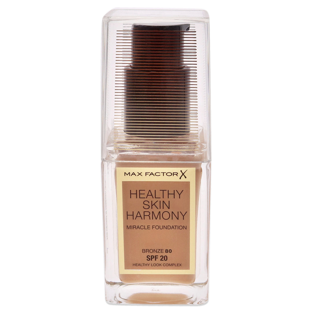 Max Factor Healthy Skin Harmony Miracle Foundation SPF 20 - 80 Bronze 1 oz Image 1