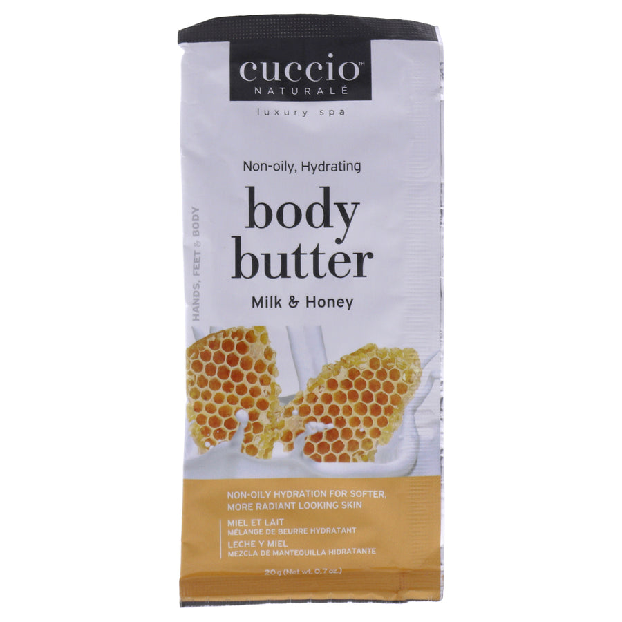 Cuccio Naturale Luxury Spa Non-Oily Hydrating Butter - Milk and Honey Body Butter 0.7 oz Image 1