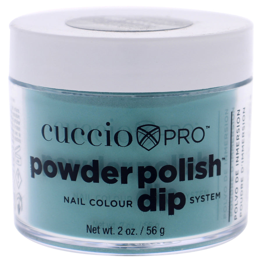 Cuccio Colour Pro Powder Polish Nail Colour Dip System - Jade Green Nail Powder 1.6 oz Image 1
