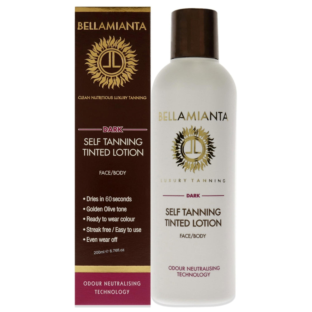 Bellamianta Self-Tanning Tinted Lotion - Dark Bronzer 6.76 oz Image 1