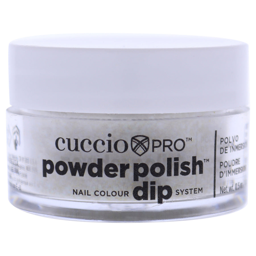 Cuccio Colour Pro Powder Polish Nail Colour Dip System - Gold Glitter Nail Powder 0.5 oz Image 1