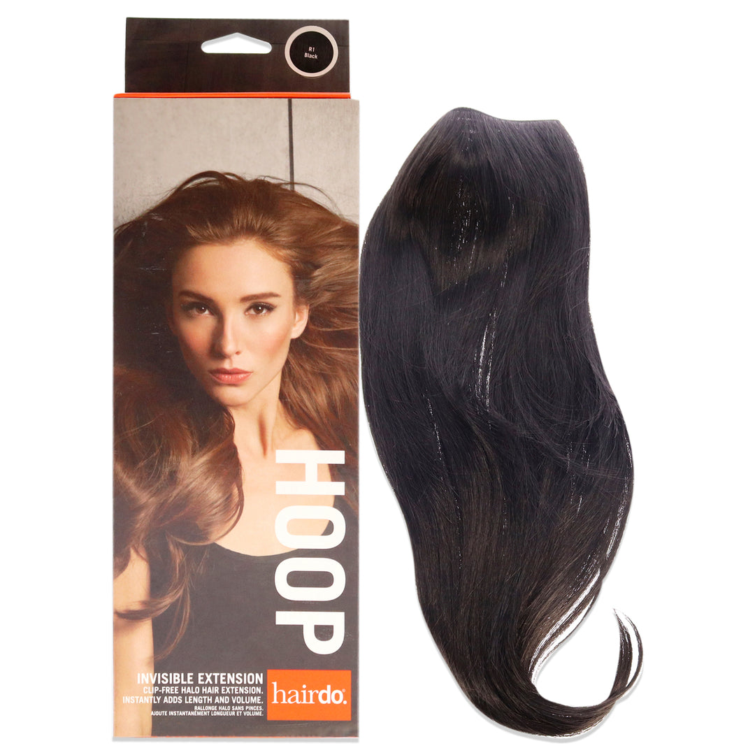 Hairdo Invisible Extension - R1 Black Hair Extension 1 Pc Image 1