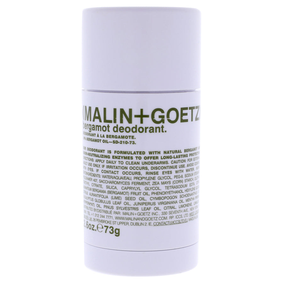 Malin + Goetz Unisex BATHBODY Bergamot Deodorant Stick 2.6 oz Image 1