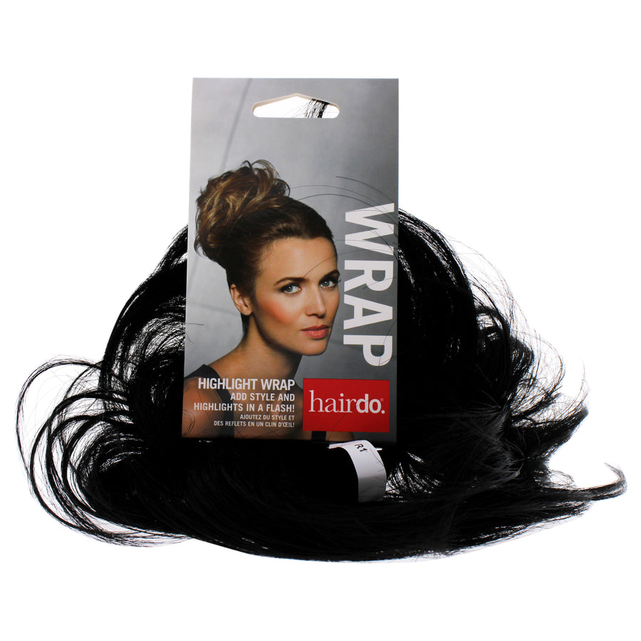 Hairdo Highlight Wrap - R1 Black Hair Wrap 1 Pc Image 1