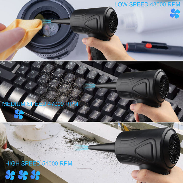Electric Mini Air Duster Blower Vacuum Cleaner for PC Computer Laptop Dust Image 6